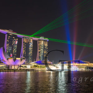 Singapur Nacht Lichter